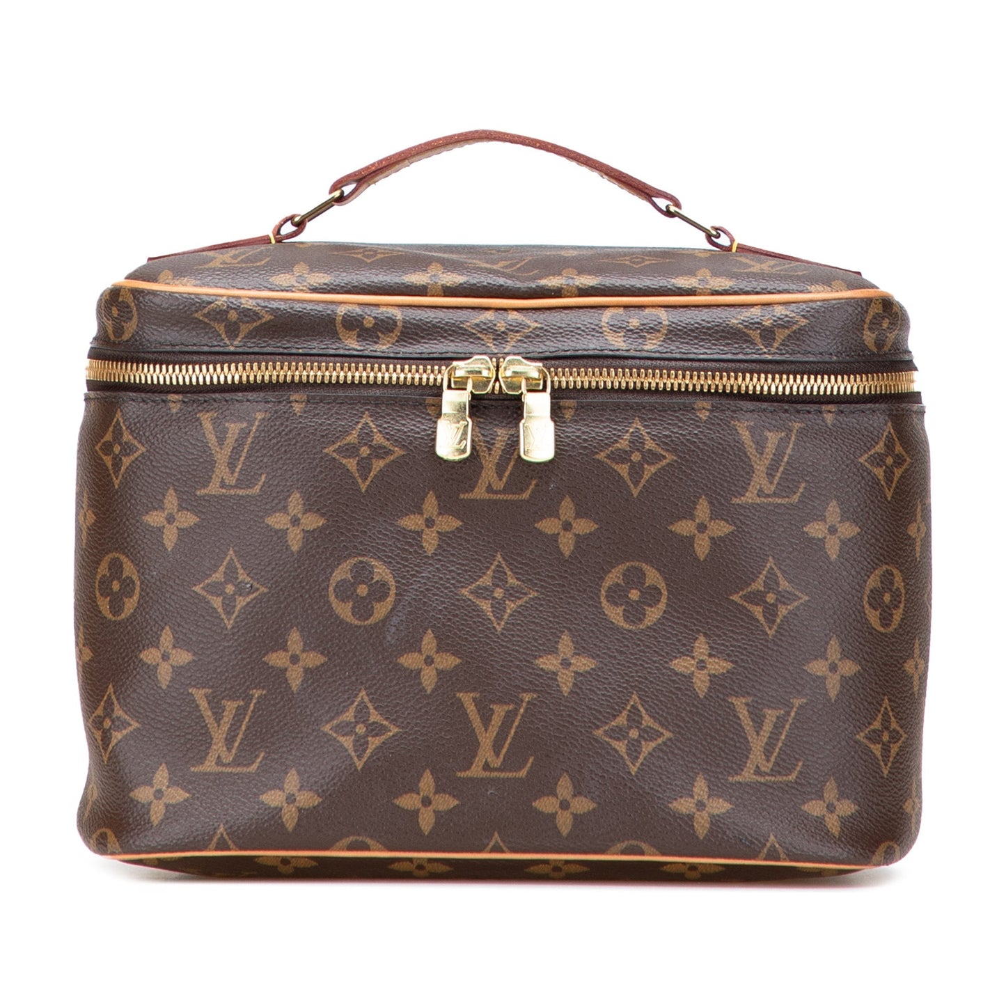 Brown Louis Vuitton Monogram Nice BB Vanity Case
