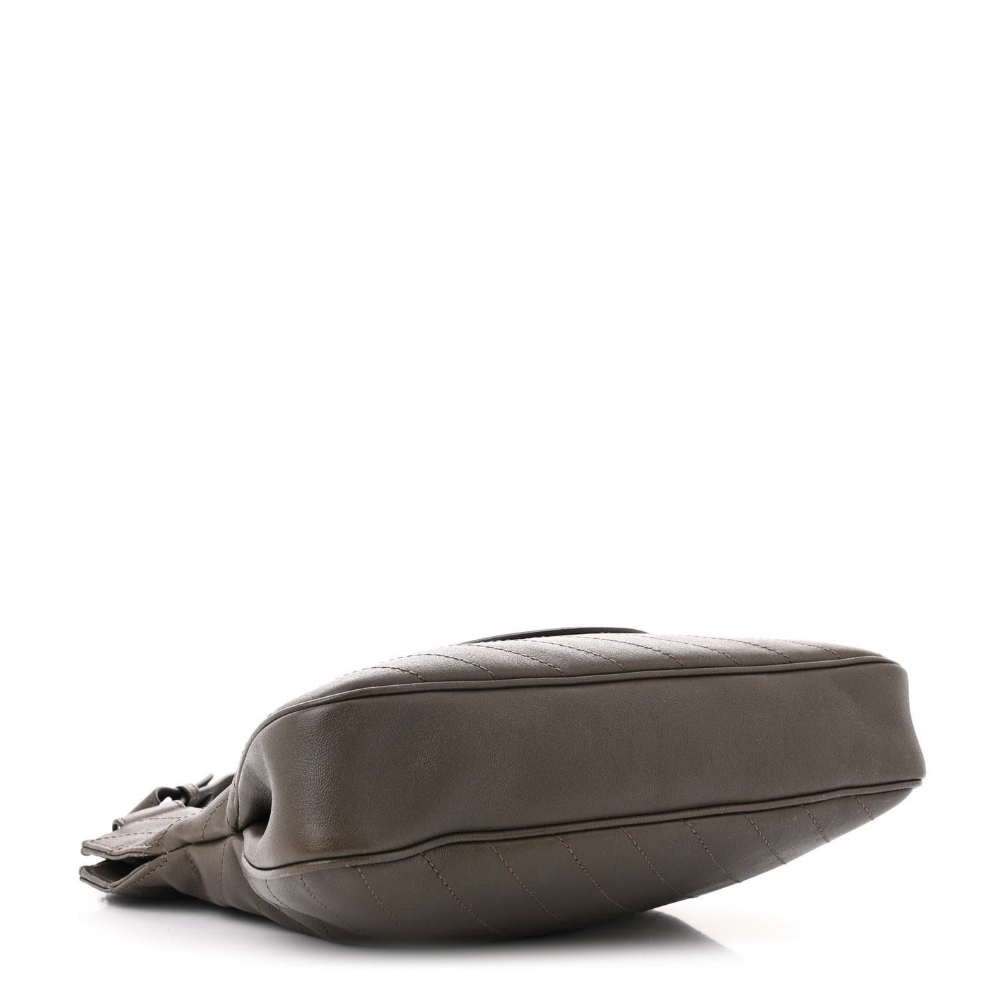 Gucci Sakai Be Green Calfskin Diagonal Stitched Small Blondie Tote Craclet Brown