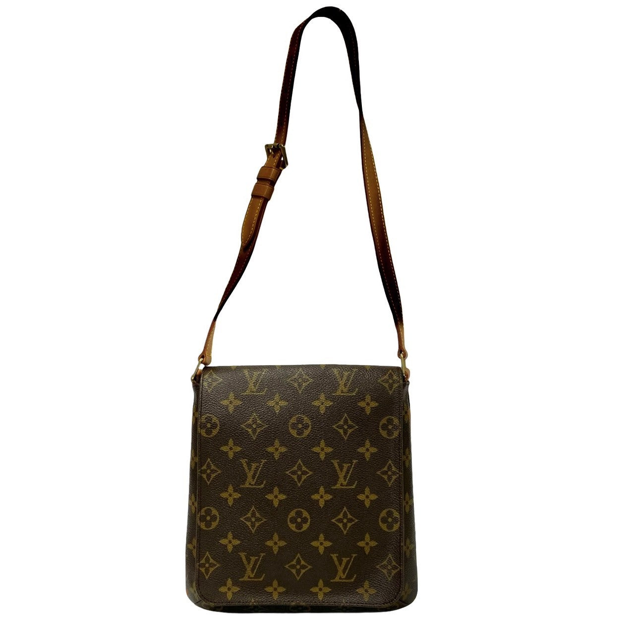 LOUIS VUITTON Shoulder Bag M51258 Leather, PVC Brown Monogram Musette Salsa Women