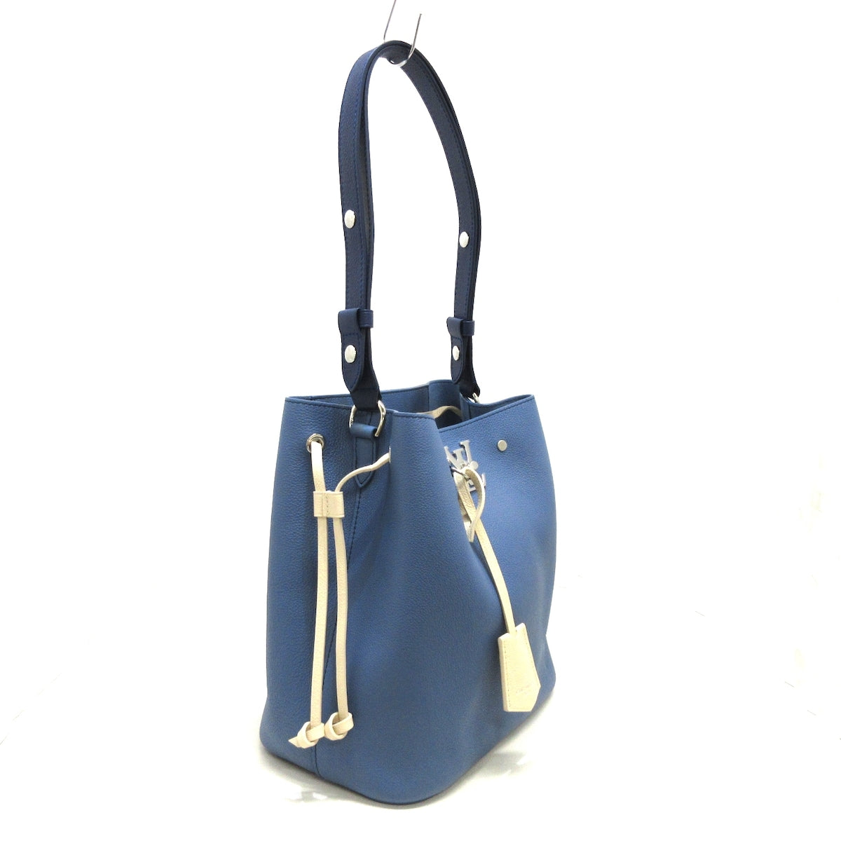 Louis Vuitton Blue Leather Lockme shoulder bag