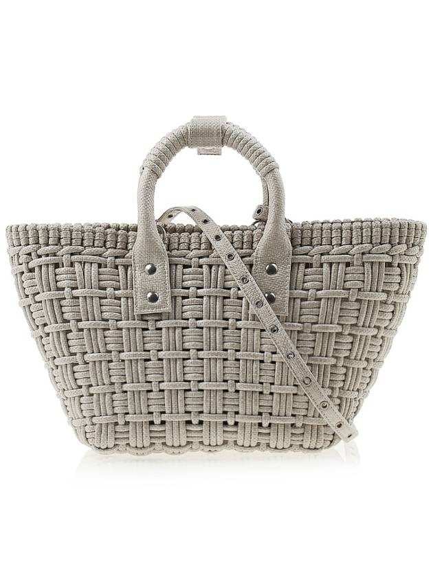 Luxury Balenciaga Trending 2026 Bistro XS Basket Tote Bag Abbey Stone