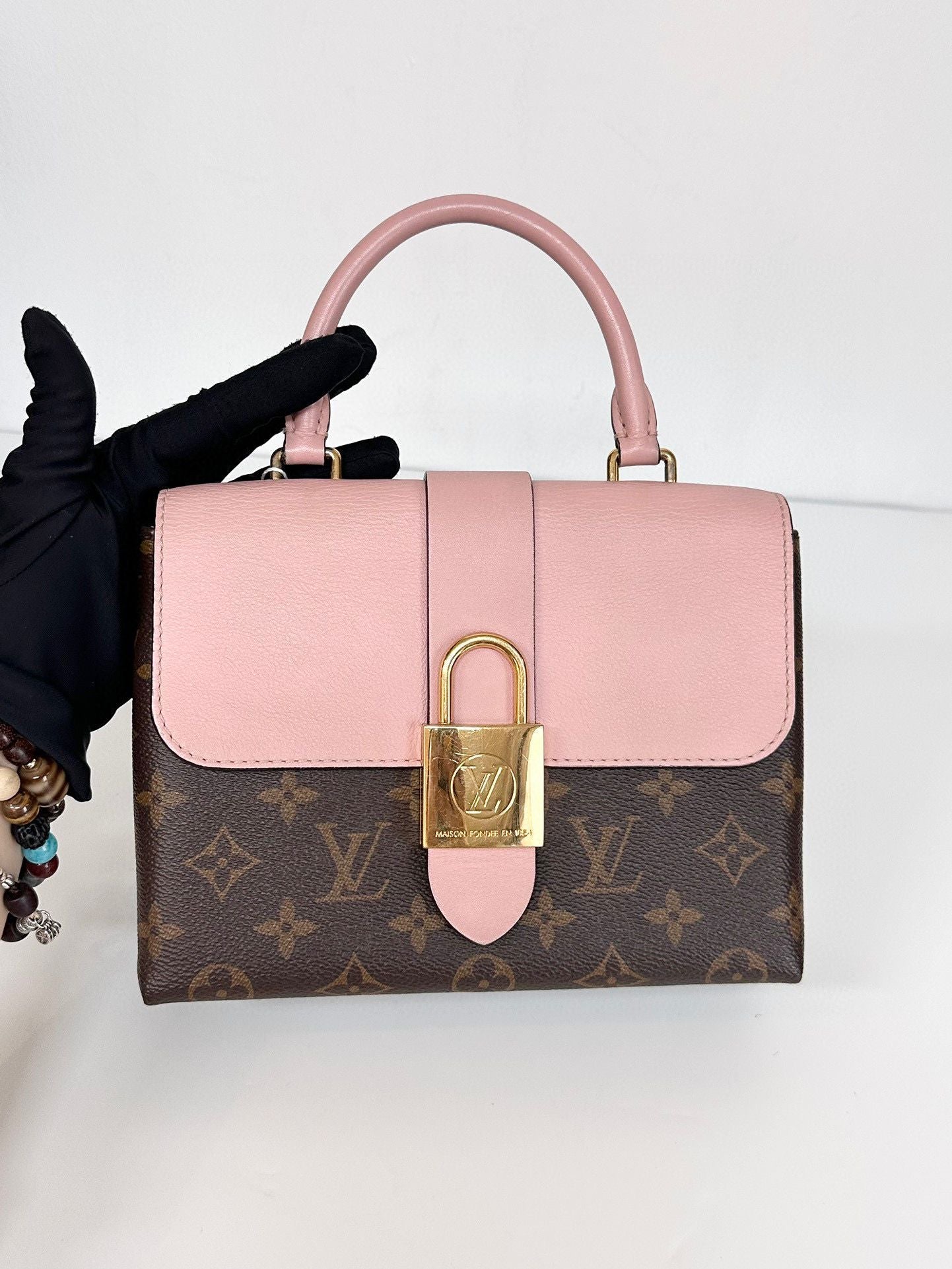 LOUIS VUITTON Monogram Locky BB Rose Poudre #1AAE