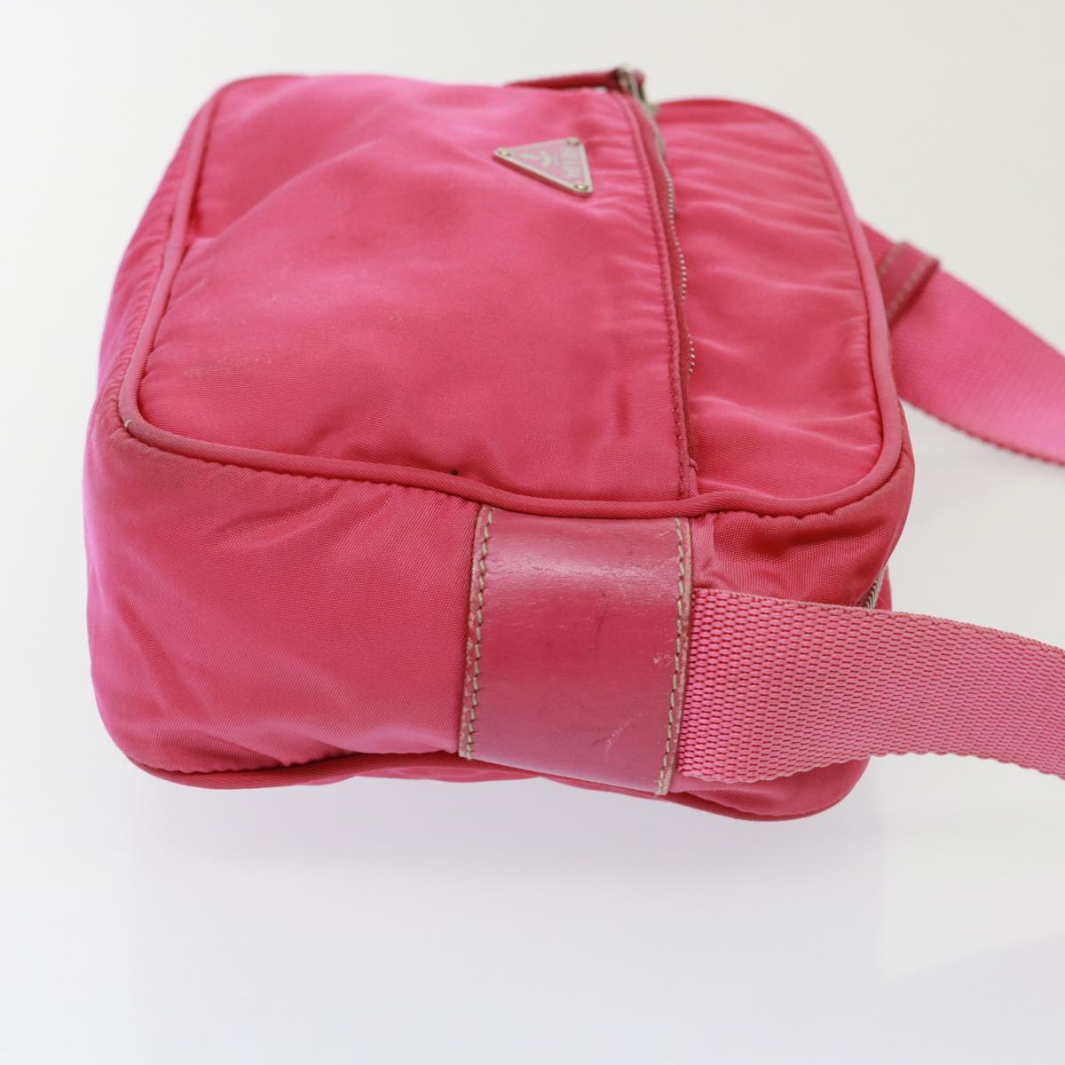 PRADA Shoulder Bag Nylon Pink Auth 78078