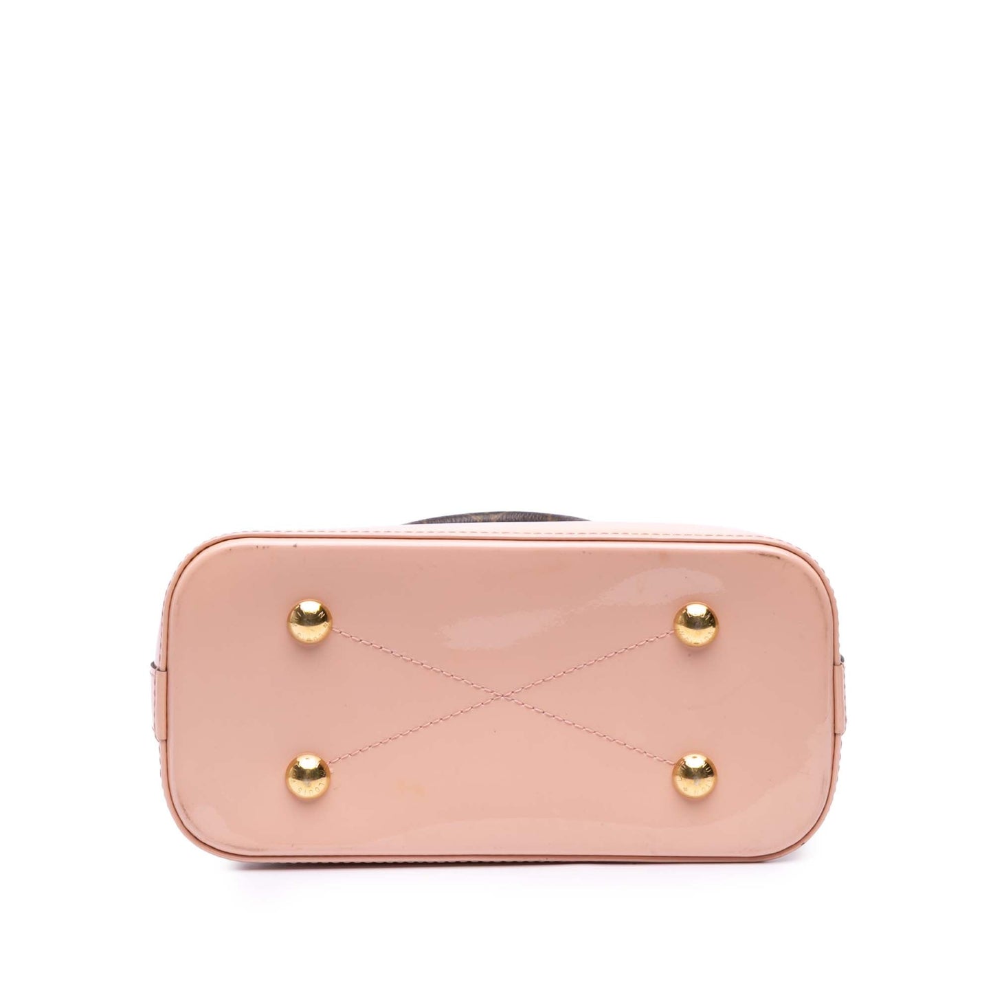 Pink Louis Vuitton Vernis Miroir Alma BB Satchel