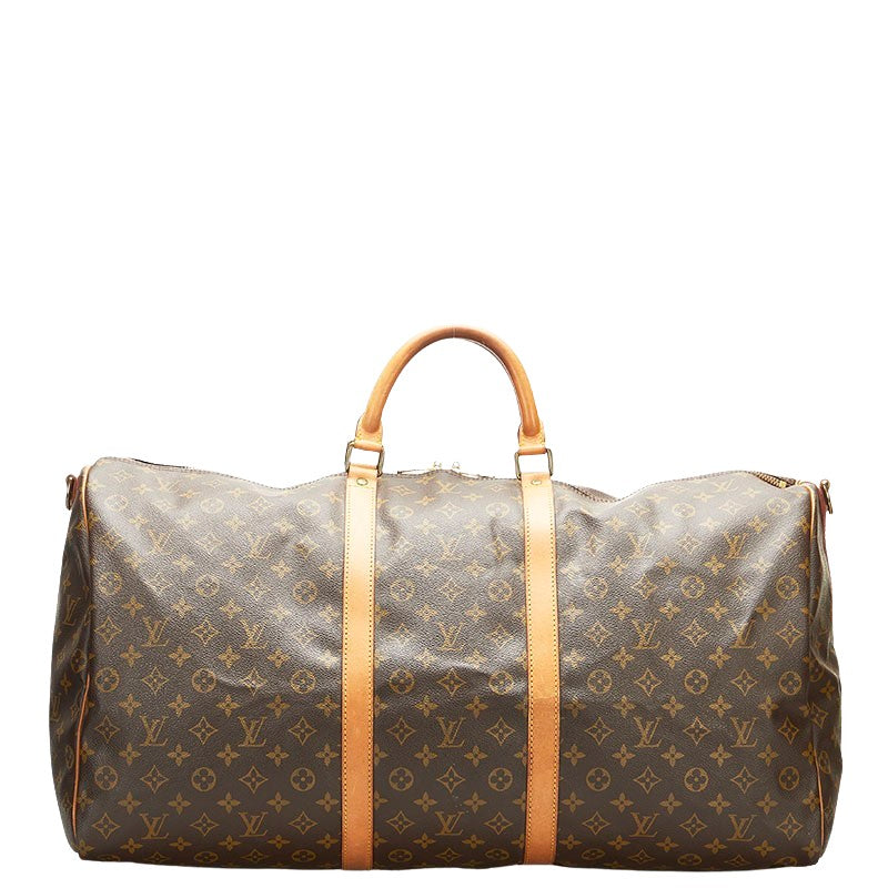 Louis Vuitton Brown Canvas Keepall Bandouli?®re 60 travel bag