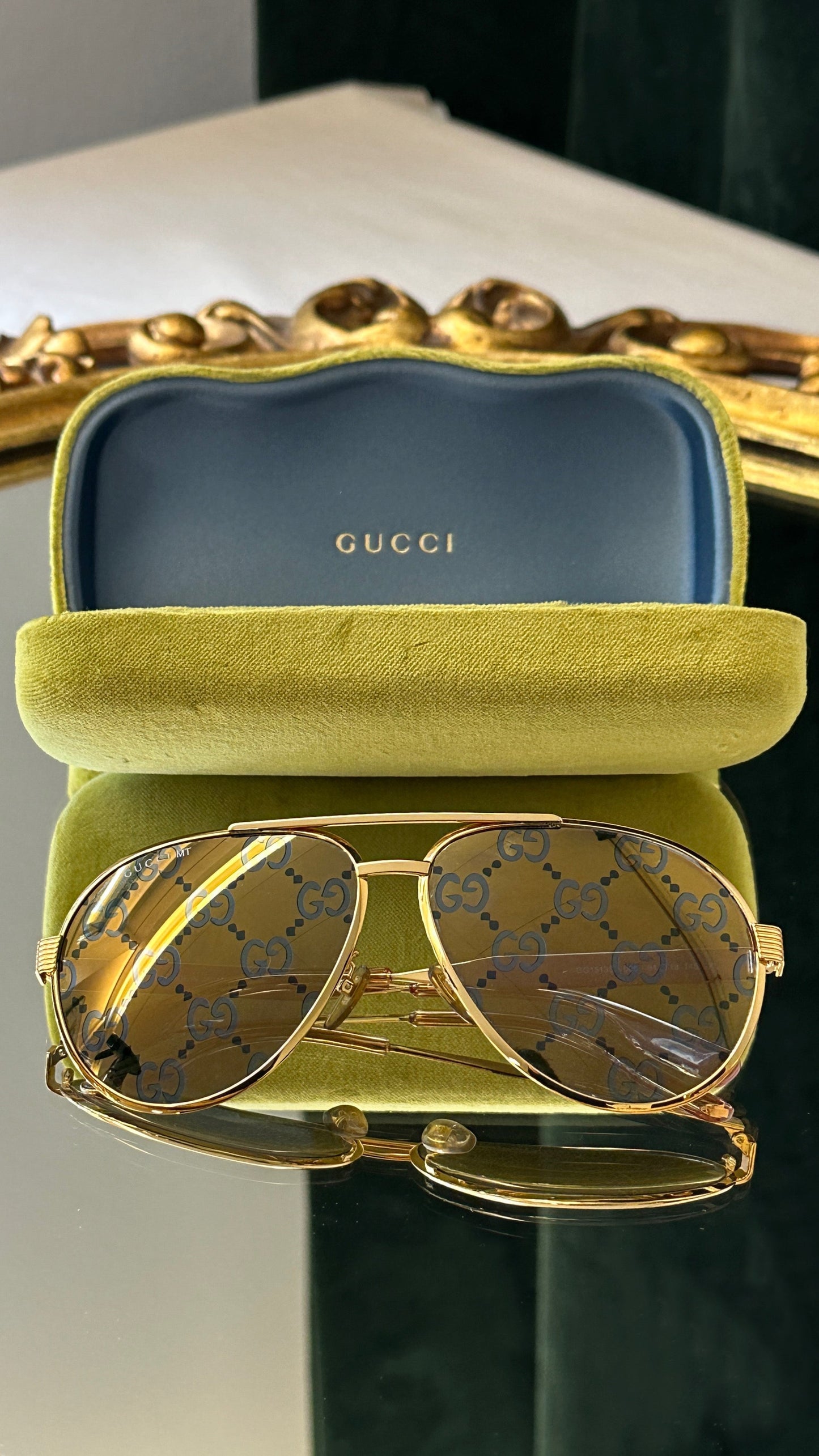 GUCCI GG1513S Sunglasses Gold