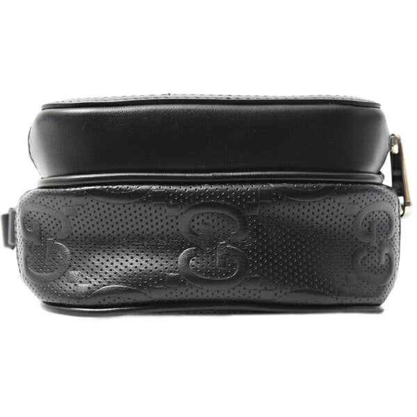 Gucci GG Embossed Leather Shoulder Bag