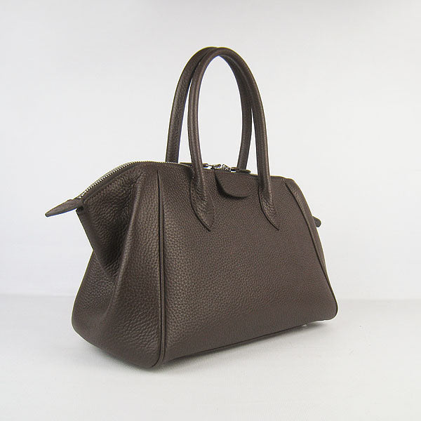 Luxury Hermes Paris Bombay Victoria Handbag H2806 dark coffee