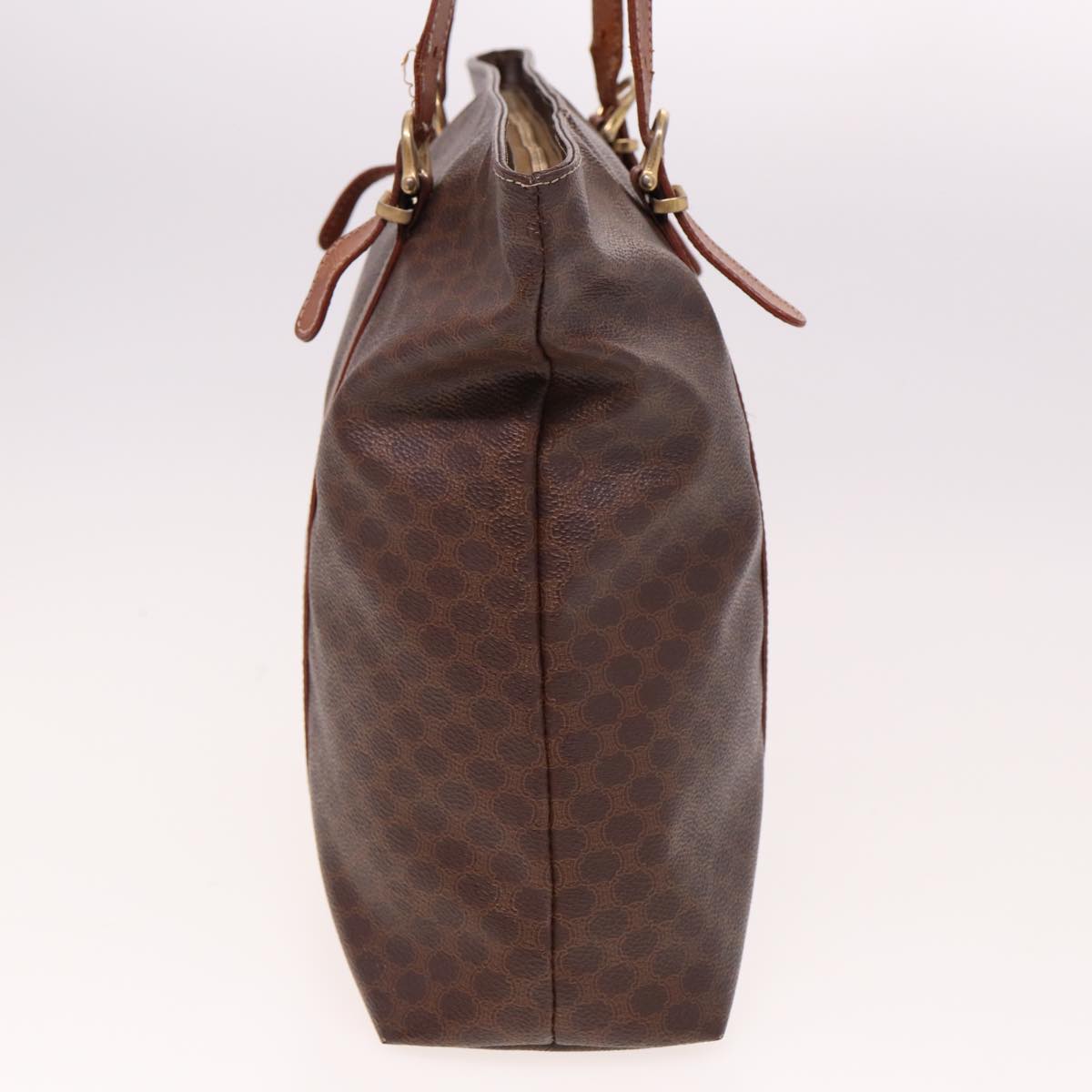 Luxury CELINE Macadam Canvas Tote Bag PVC Brown  78833