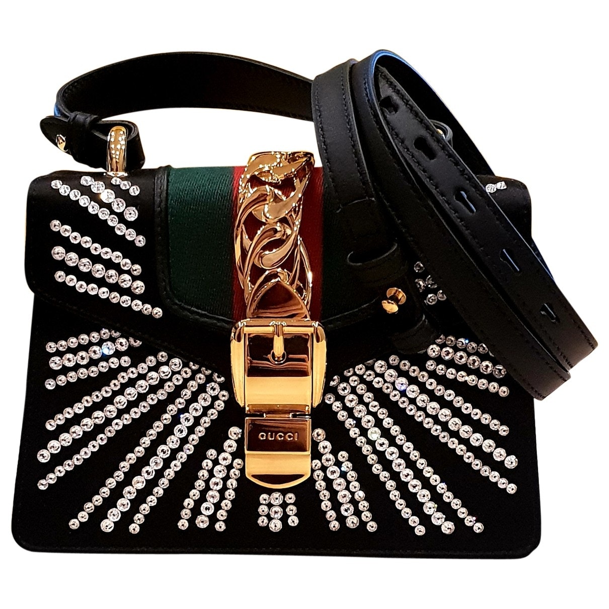 Gucci padlock  leather handbag