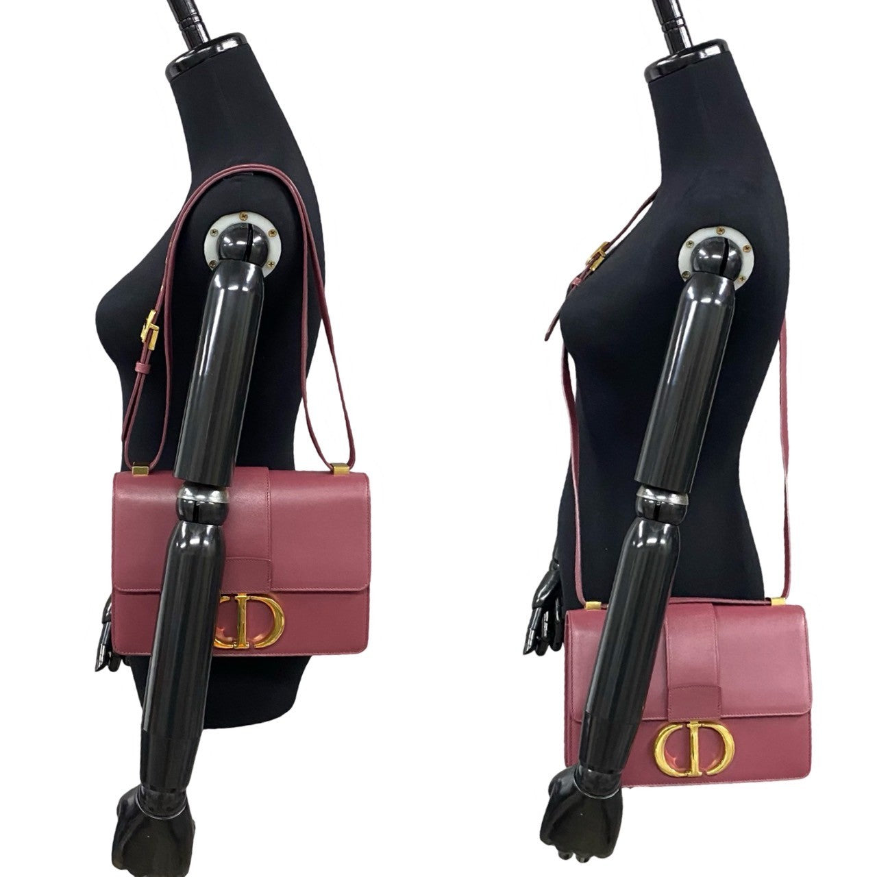 Dior Shoulder Bag leather wine-red 30 Montaigne