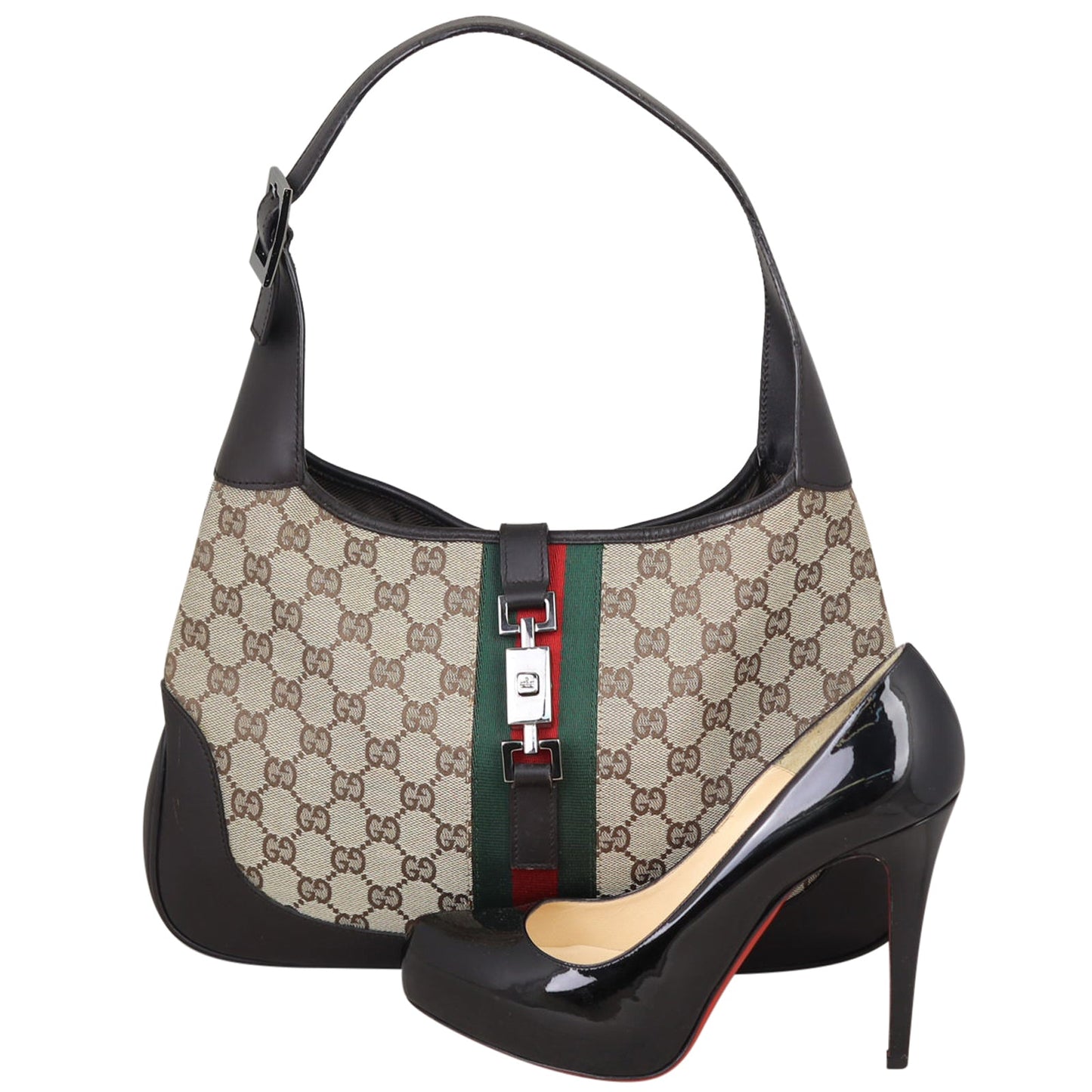 Gucci Web GG Canvas Jackie Hobo