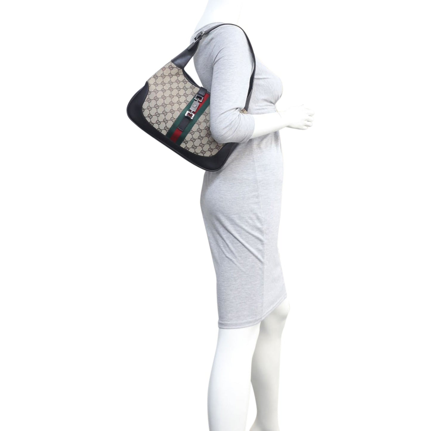 Gucci Web GG Canvas Jackie Hobo