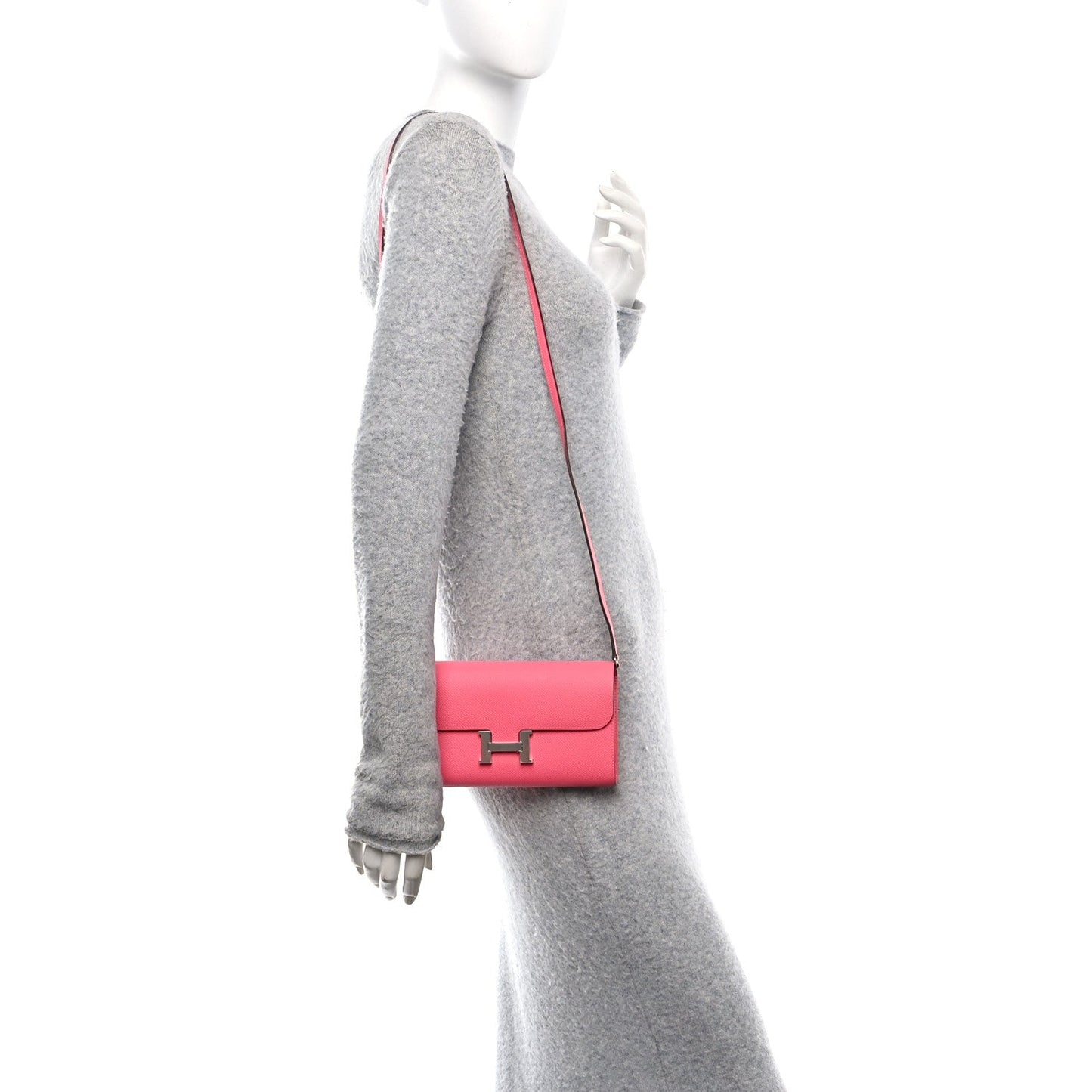 Hermes Epsom Constance Wallet To Go Rose Azalee