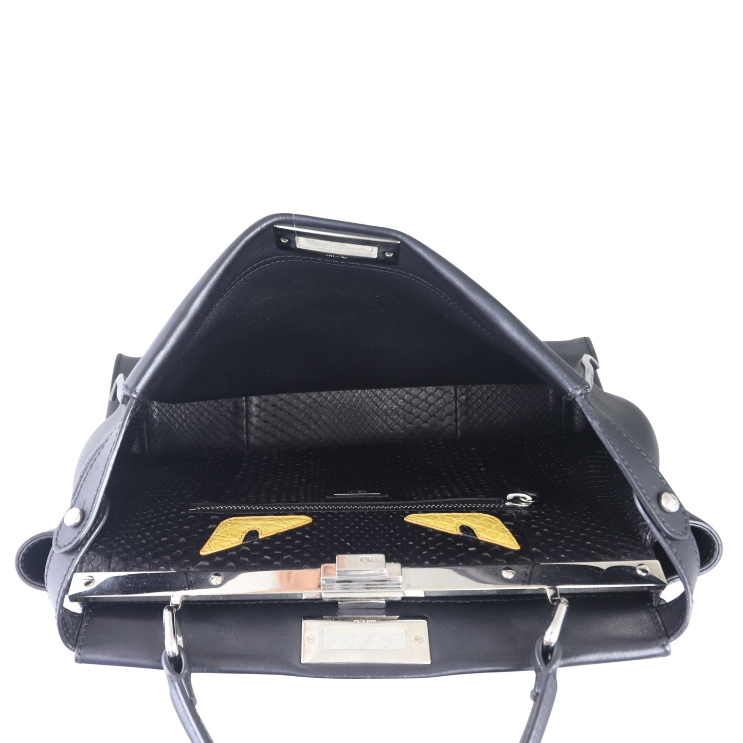 Fendi Peekaboo Large Monster Python-Trim