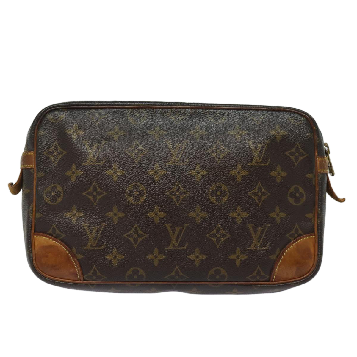 LOUIS VUITTON Monogram Compiegne 28 Clutch Bag M51845 LV Auth 79352