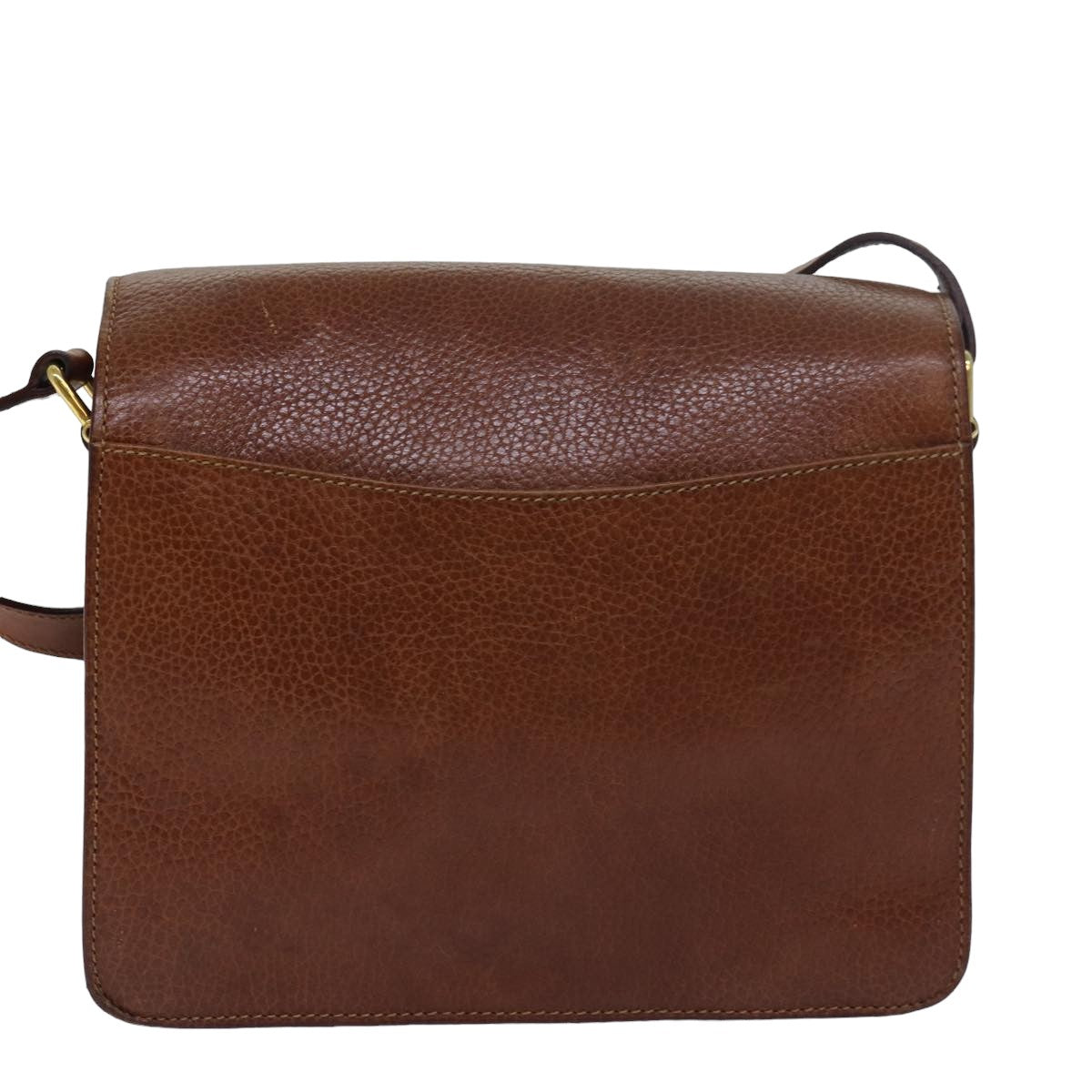 Luxury CELINE Shoulder Bag Leather Brown  79379
