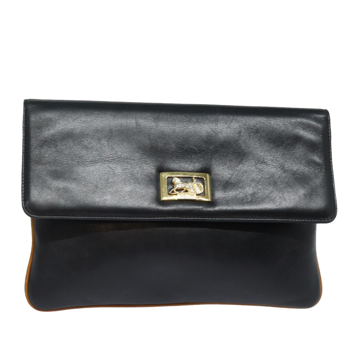 Luxury CELINE Clutch Bag Leather Black  79629