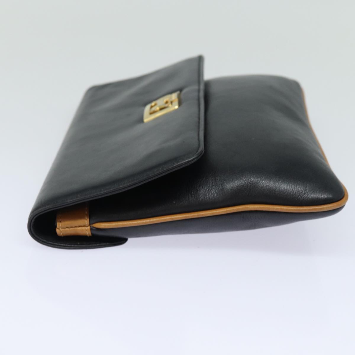 Luxury CELINE Clutch Bag Leather Black  79629