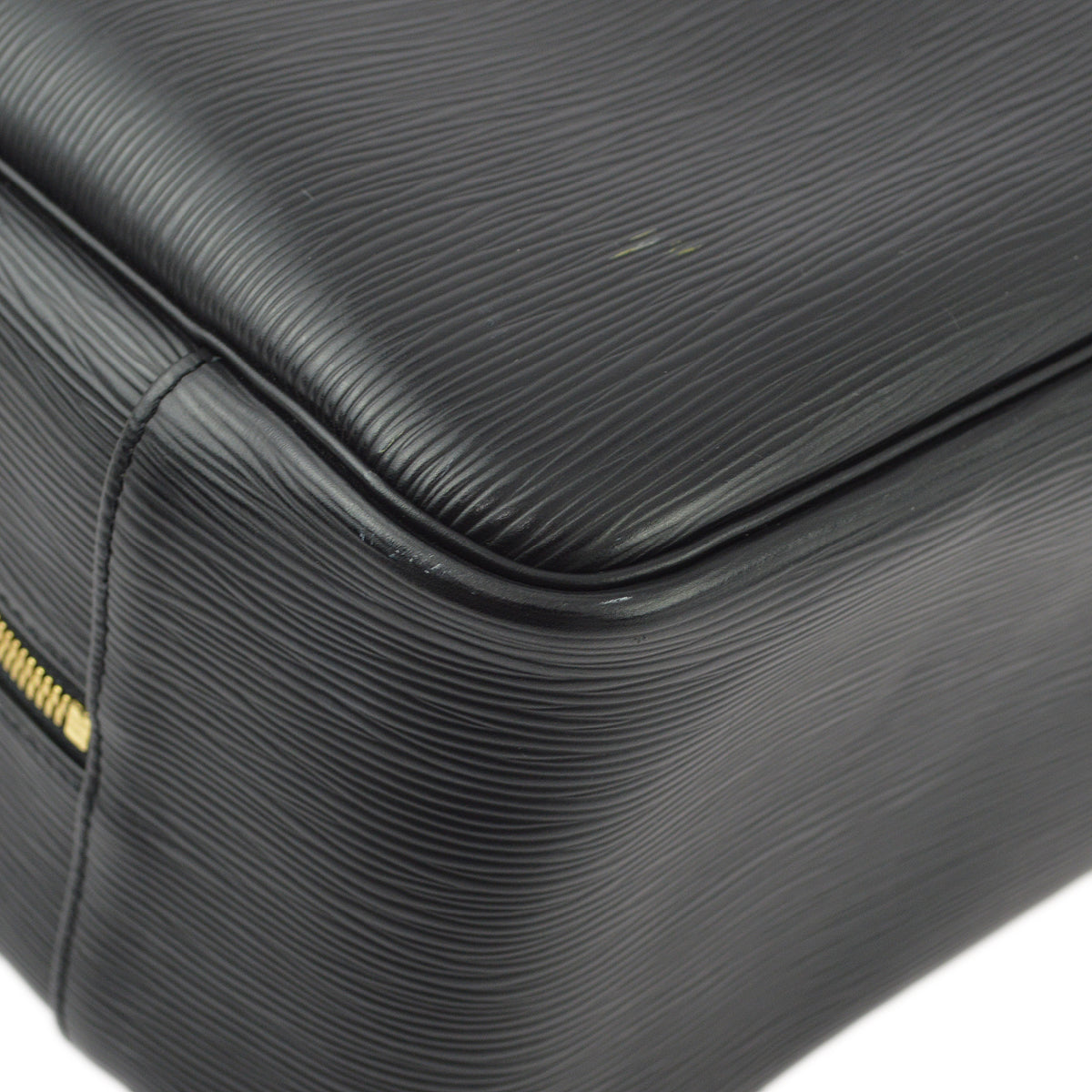 Louis Vuitton Black Epi Deauville Bowling Vanity Handbag