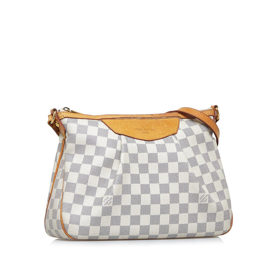 LOUIS VUITTON Damier Azur Sirac PM Crossbody Bag