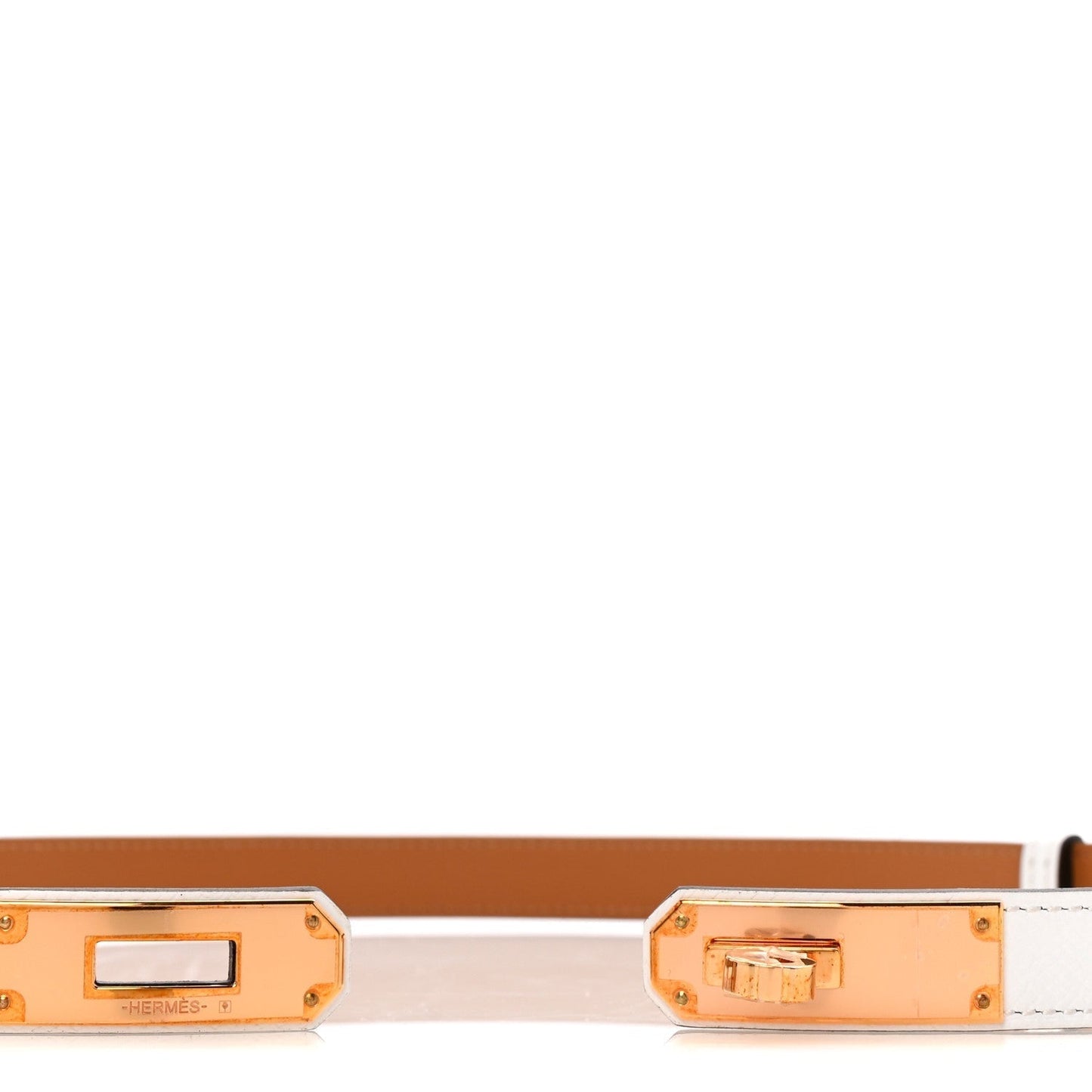Hermes Epsom Kelly Belt White