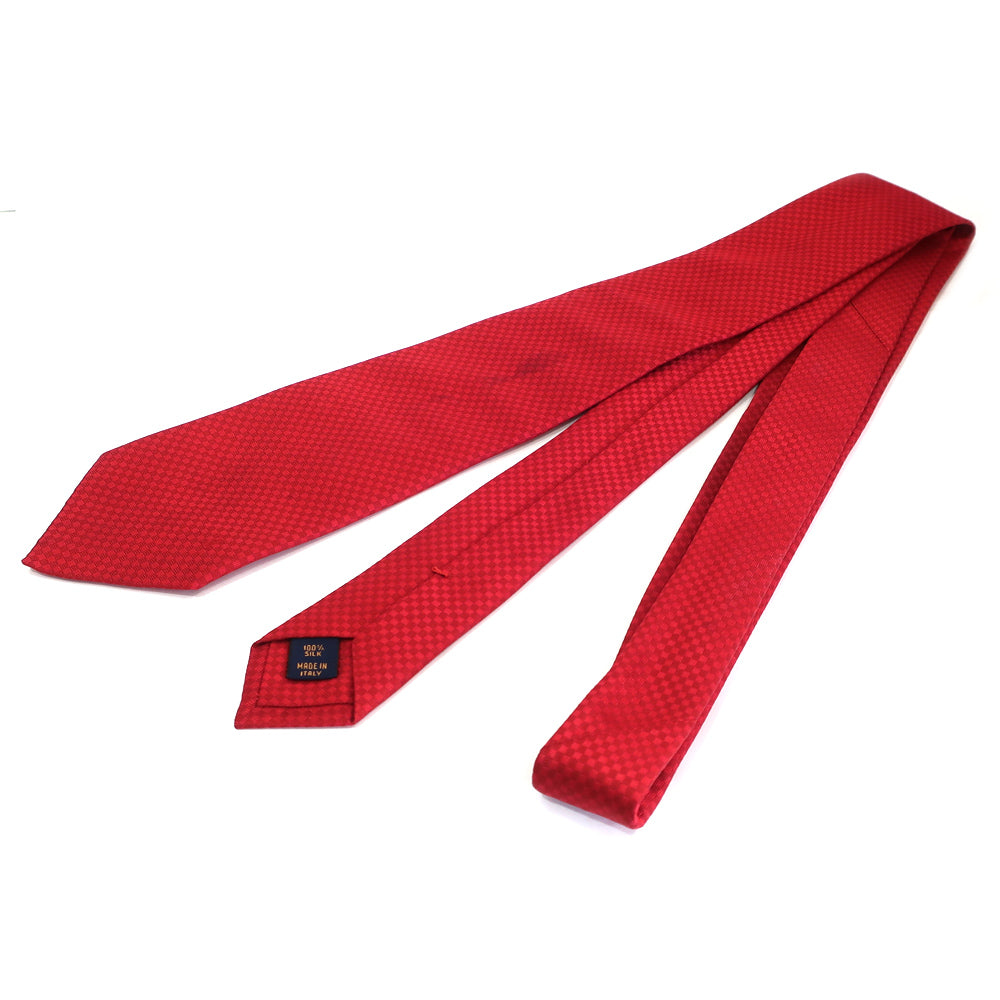 Louis Vuitton Cravat Red Cravat Micro-Damier M78751