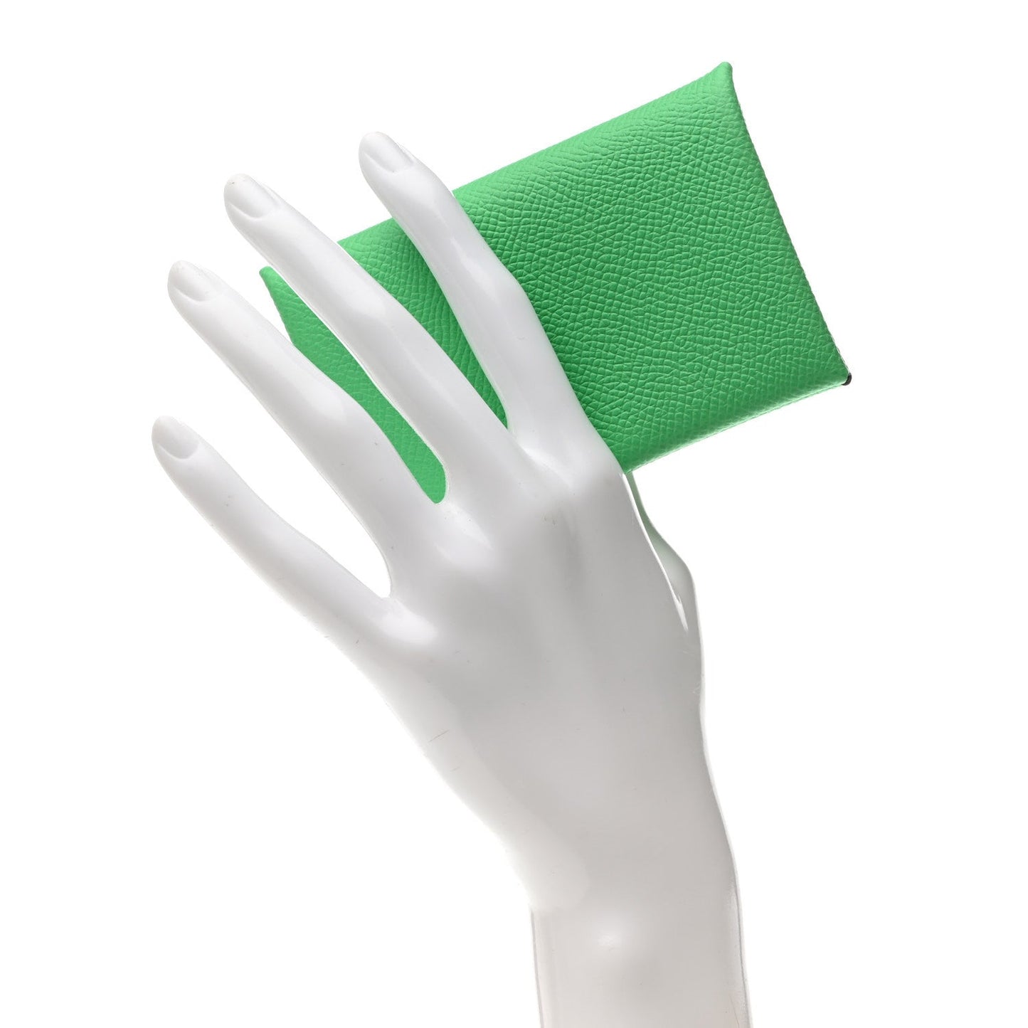 Hermes Epsom Verso Calvi Card Case Vert Comics Vert Fizz