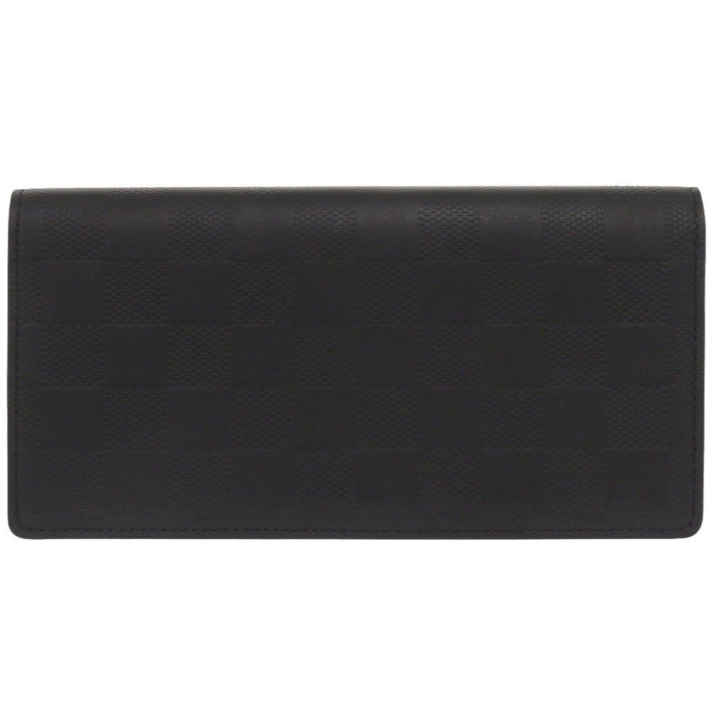 LOUIS VUITTON Long Wallet Purse N63010 Damier Anfini black Damier Portefeuille Braza mens
