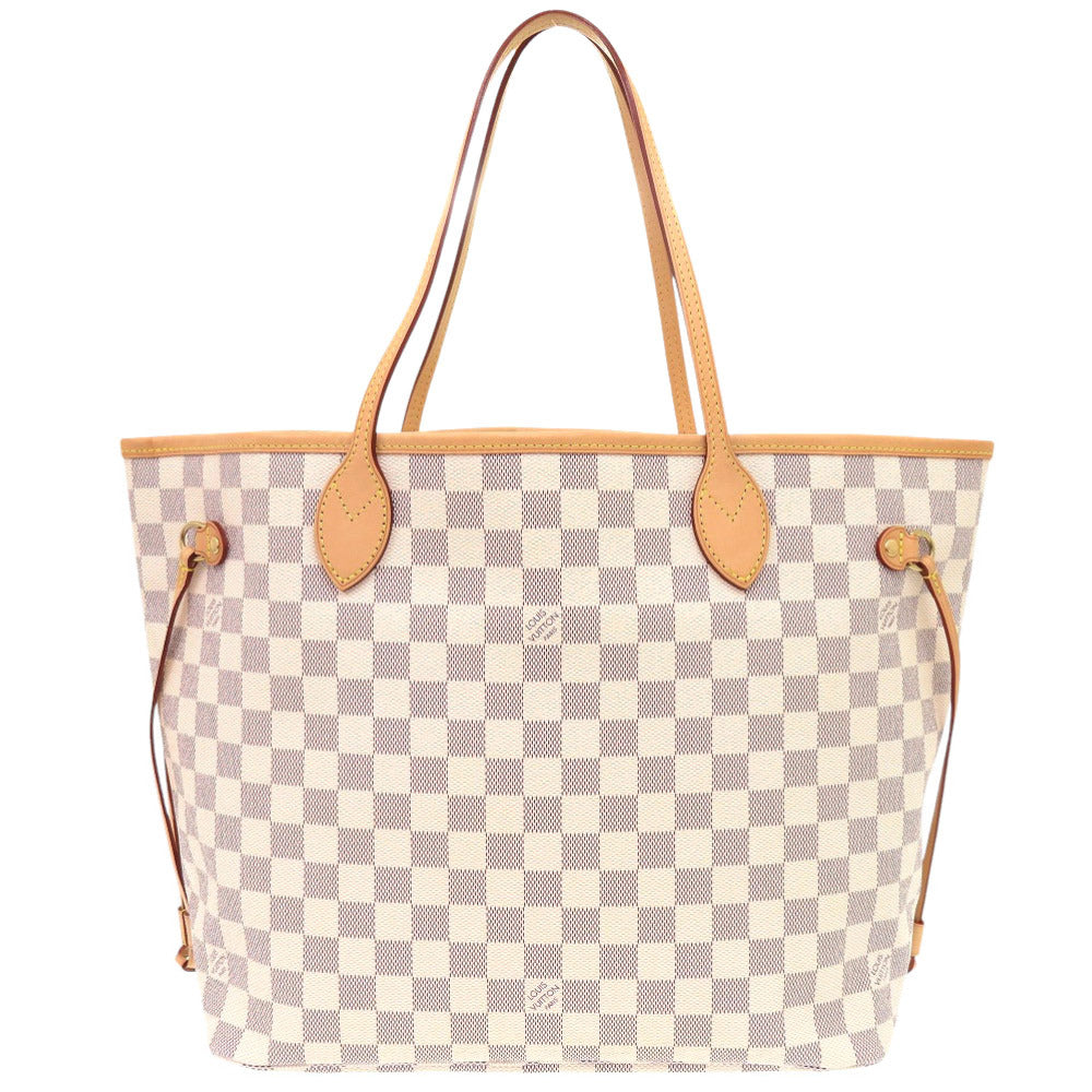 LOUIS VUITTON Tote Bag N41361 Damier Azur Canvas white Damier Azur New Neverfull MM