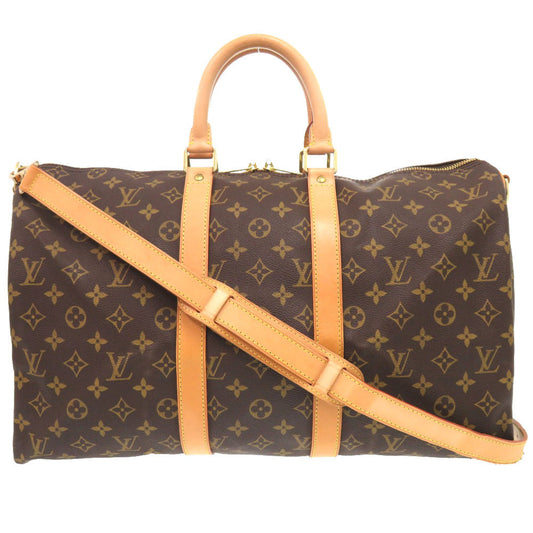 LOUIS VUITTON Boston Duffel bag M41418 Monogram canvas Brown Monogram Keepall bandouliere45