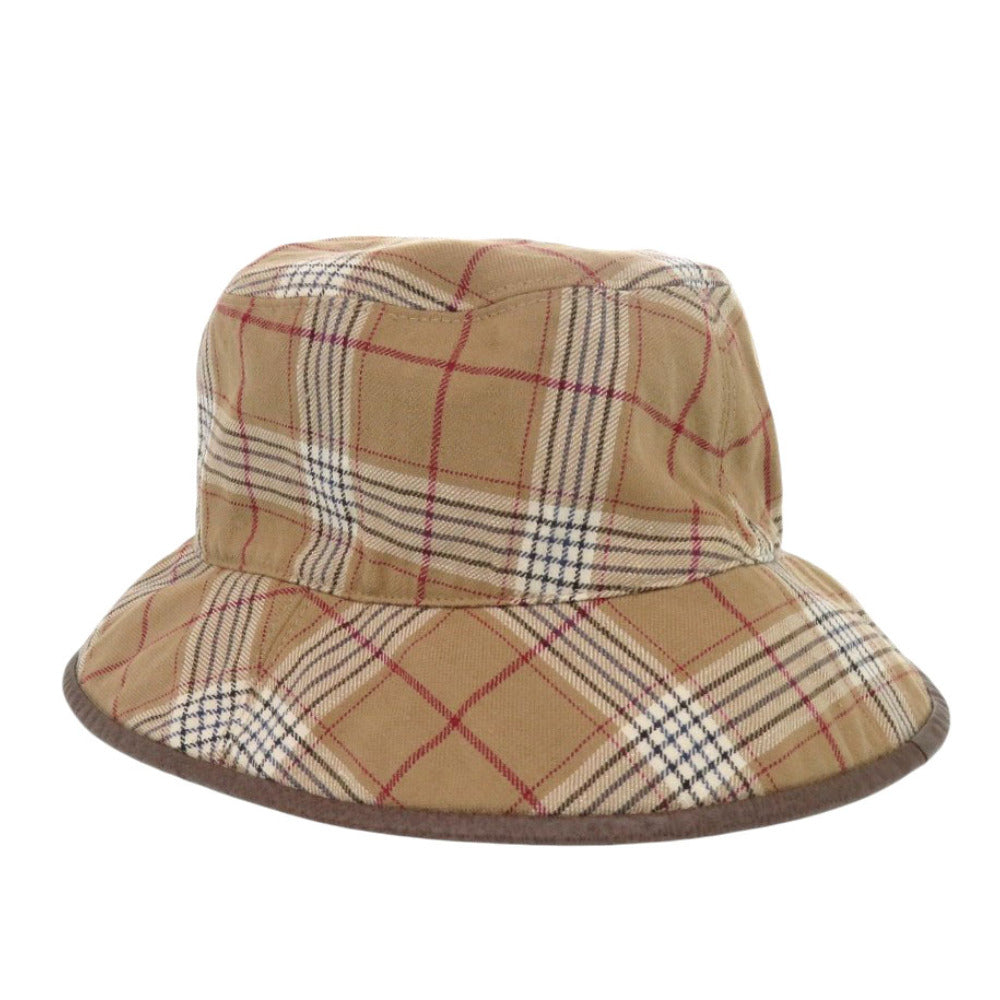 GUCCI Other hats GG Supreme Brown Reversible Bucket Hat Check Pattern mens