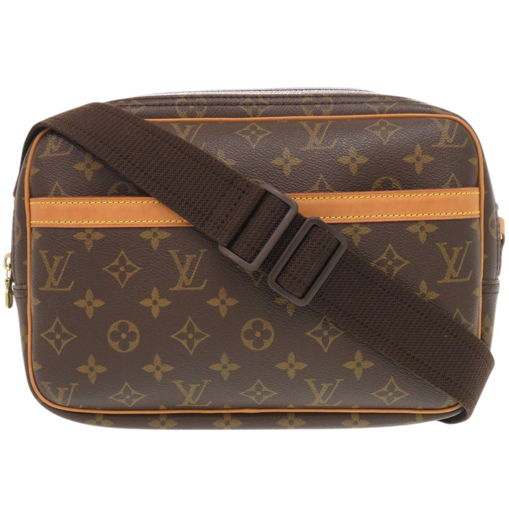 LOUIS VUITTON Shoulder Bag M45254 Monogram canvas Brown Monogram Reporter PM mens(Unisex)