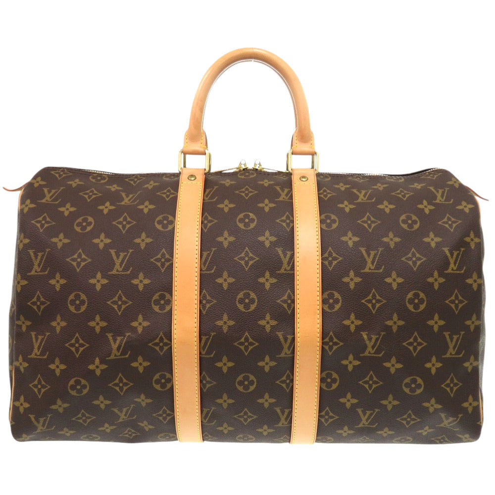 LOUIS VUITTON Boston Duffel bag M41428 Monogram canvas Brown Monogram Keepall 45 mens