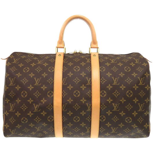 LOUIS VUITTON Boston Duffel bag M41428 Monogram canvas Brown Monogram Keepall 45 mens