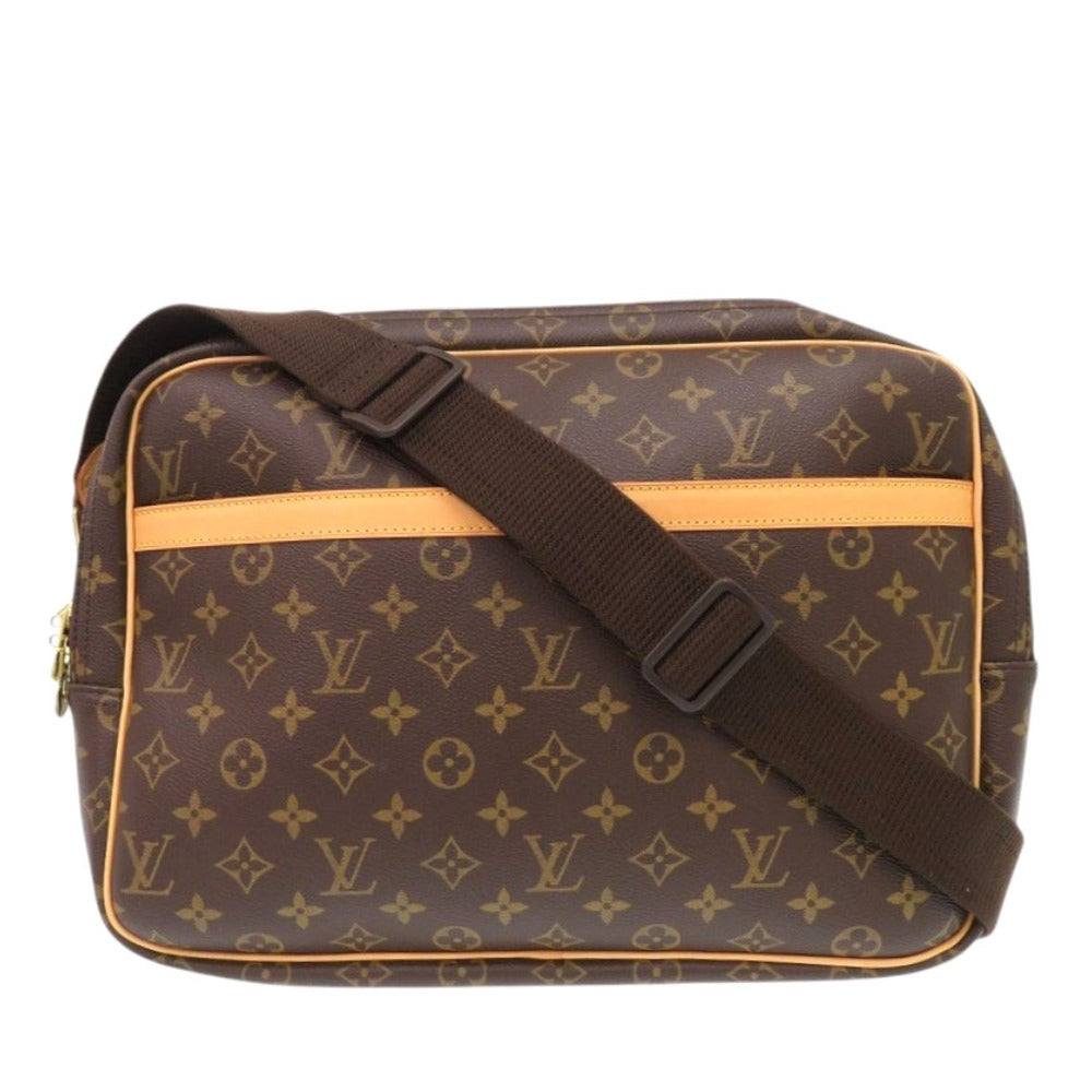 LOUIS VUITTON Shoulder Bag M45252 Monogram canvas Brown Monogram Reporter GM