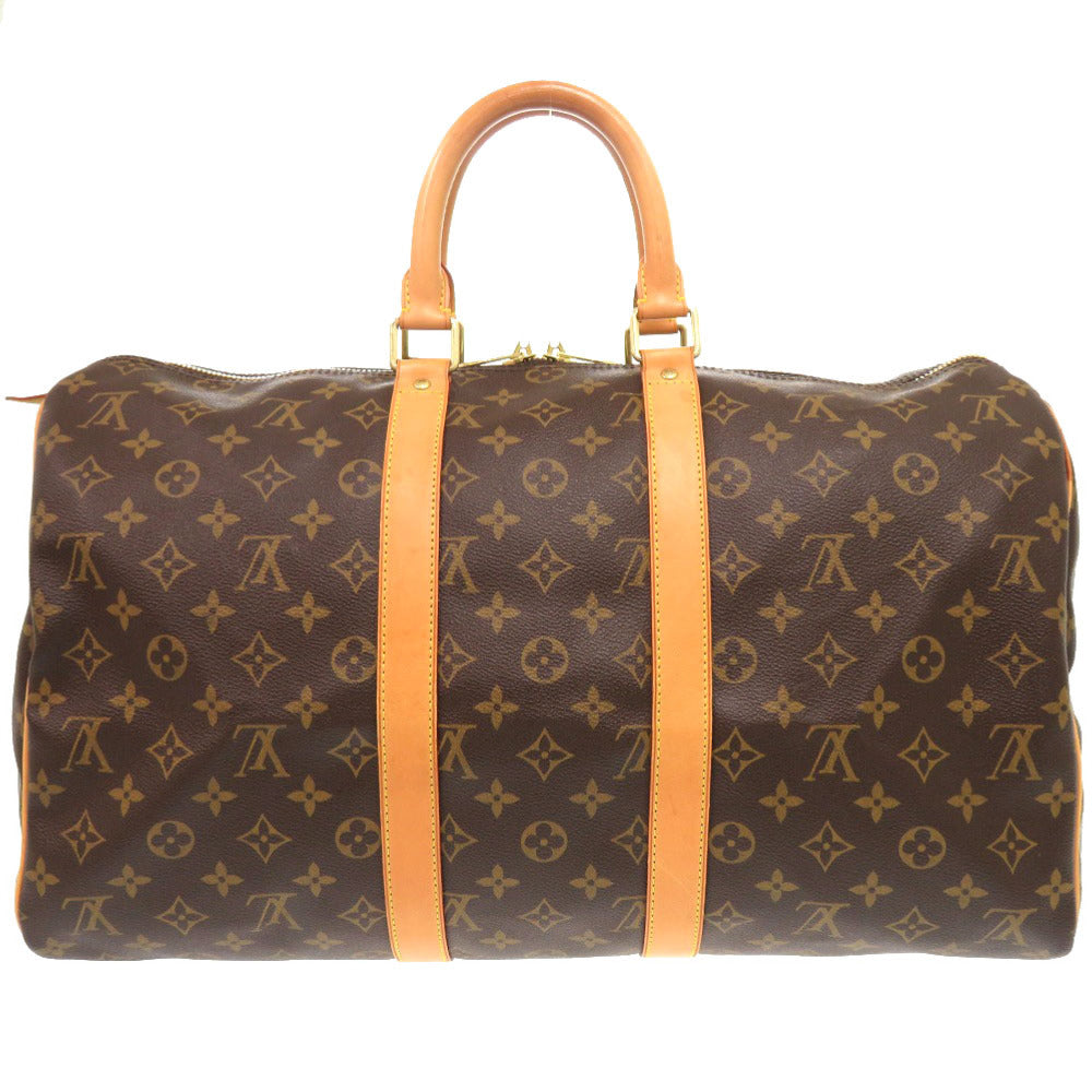 LOUIS VUITTON Boston Duffel bag M41428 Monogram canvas Brown Monogram Keepall 45