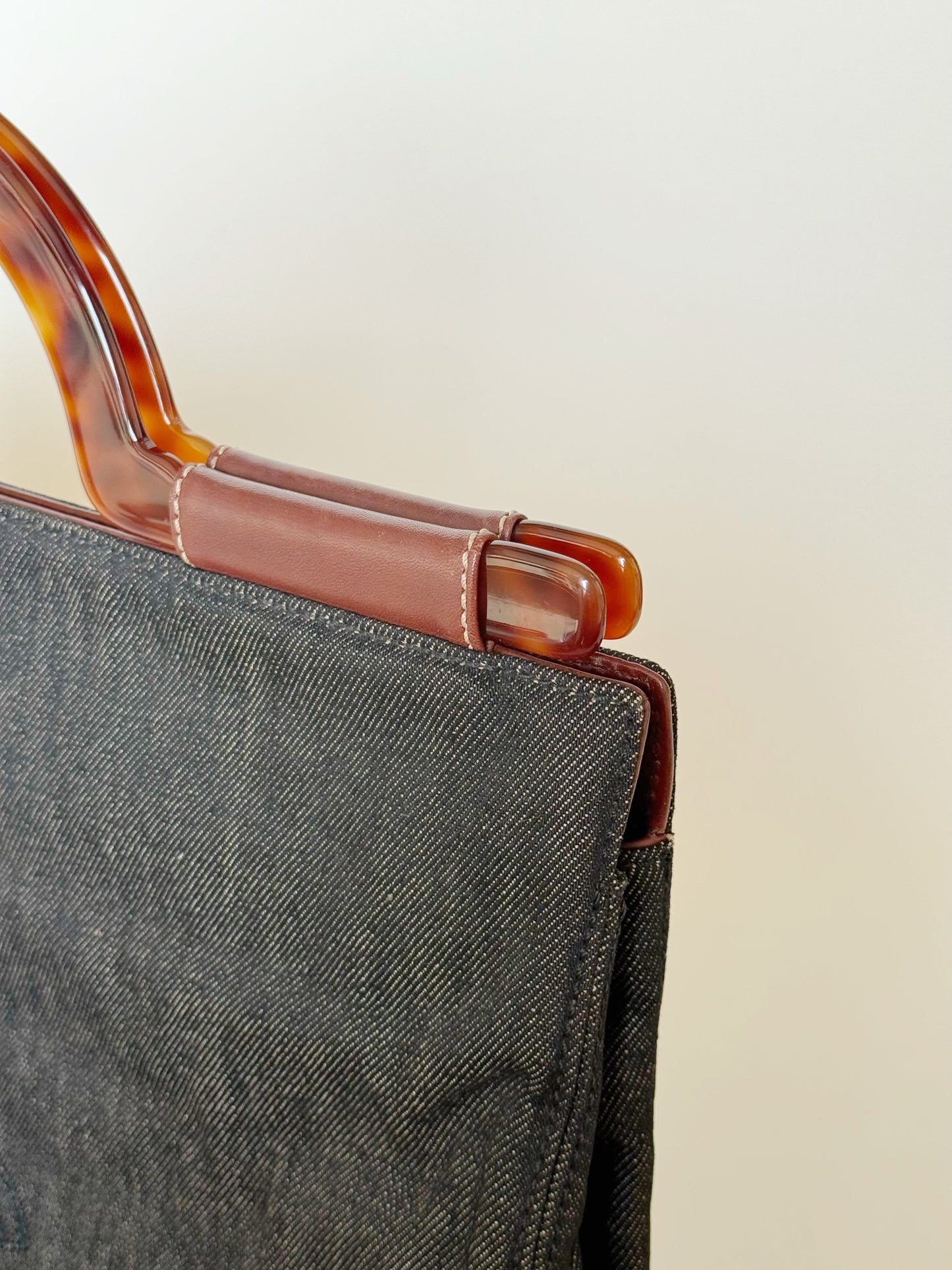 Chanel Denim Tortoise  CC Tote