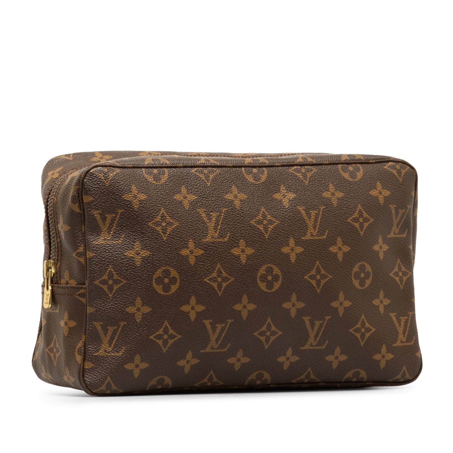Brown Louis Vuitton Monogram Trousse Toilette 28 Clutch Bag