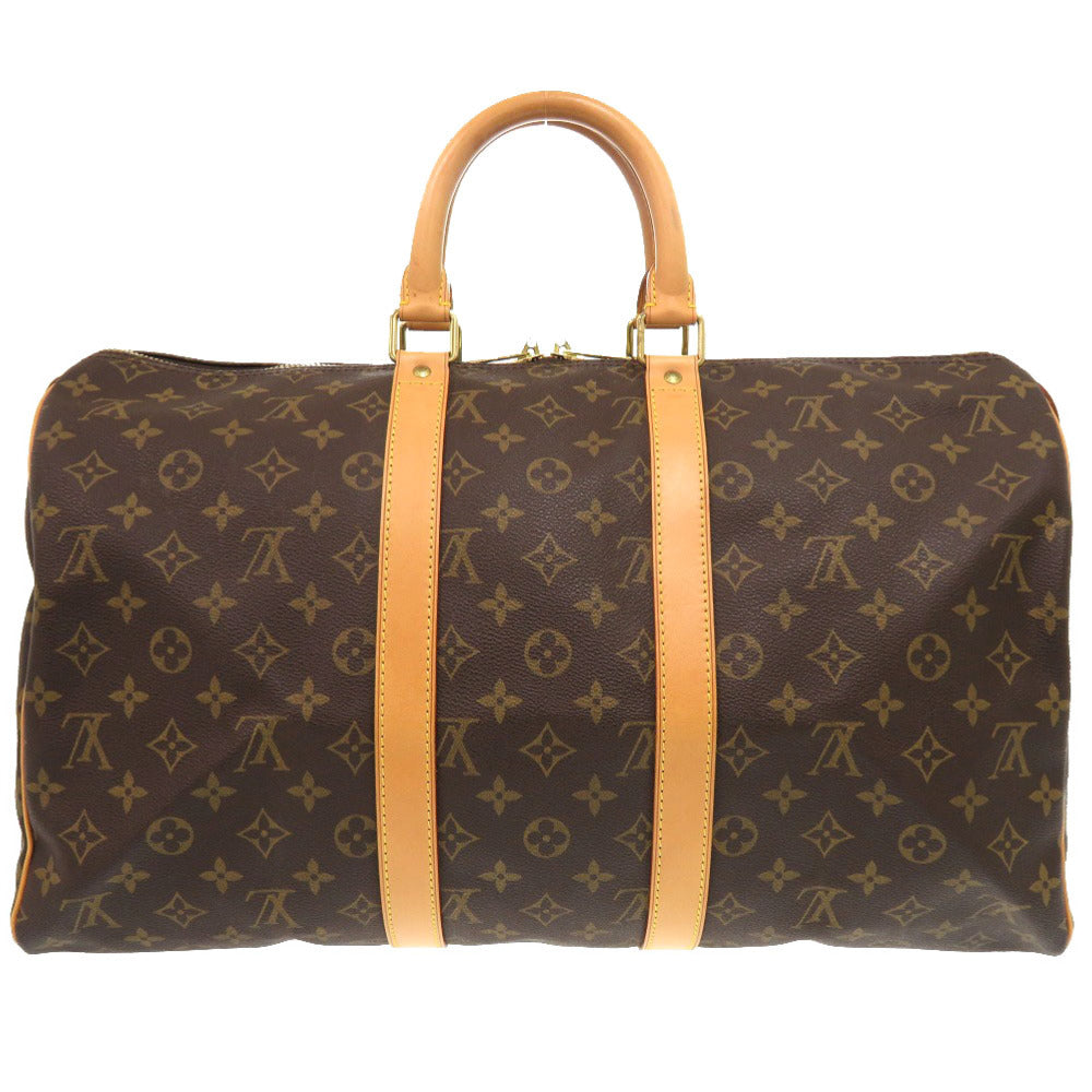 LOUIS VUITTON Boston Duffel bag M41428 Monogram canvas Brown Monogram Keepall 45 mens