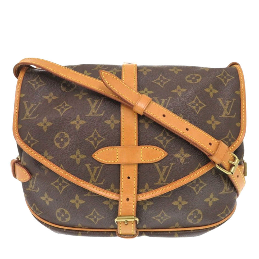 LOUIS VUITTON Shoulder Bag AR1911 Monogram canvas Brown Monogram Saumur 30