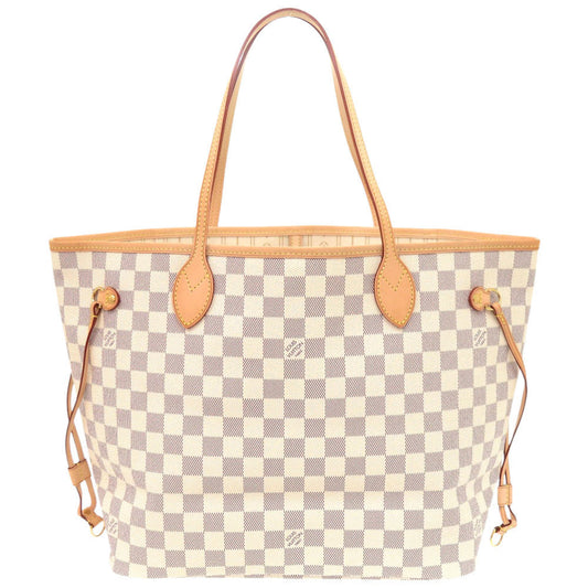 LOUIS VUITTON Tote Bag N51107 Damier Azur Canvas white Damier Azur Neverfull MM