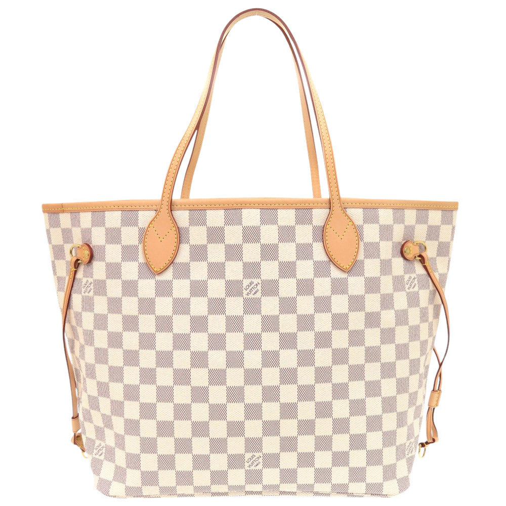 LOUIS VUITTON Tote Bag N51107 Damier Azur Canvas white Damier Azur Neverfull MM