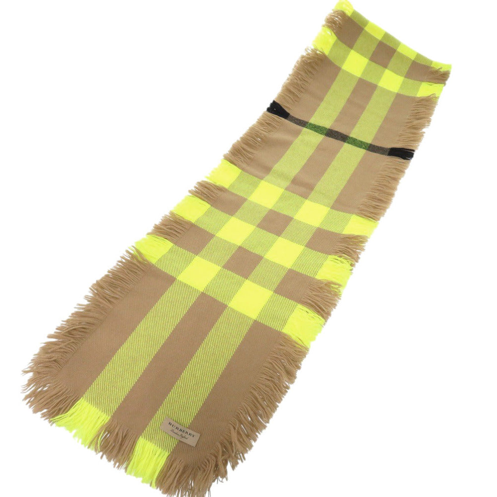 BURBERRY Scarf wool Brown Burberry check Women