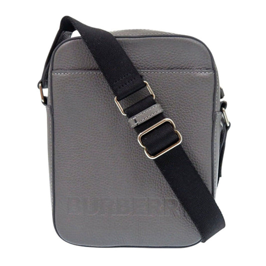 BURBERRY Shoulder Bag 8052890 leather gray logo unisex(Unisex)