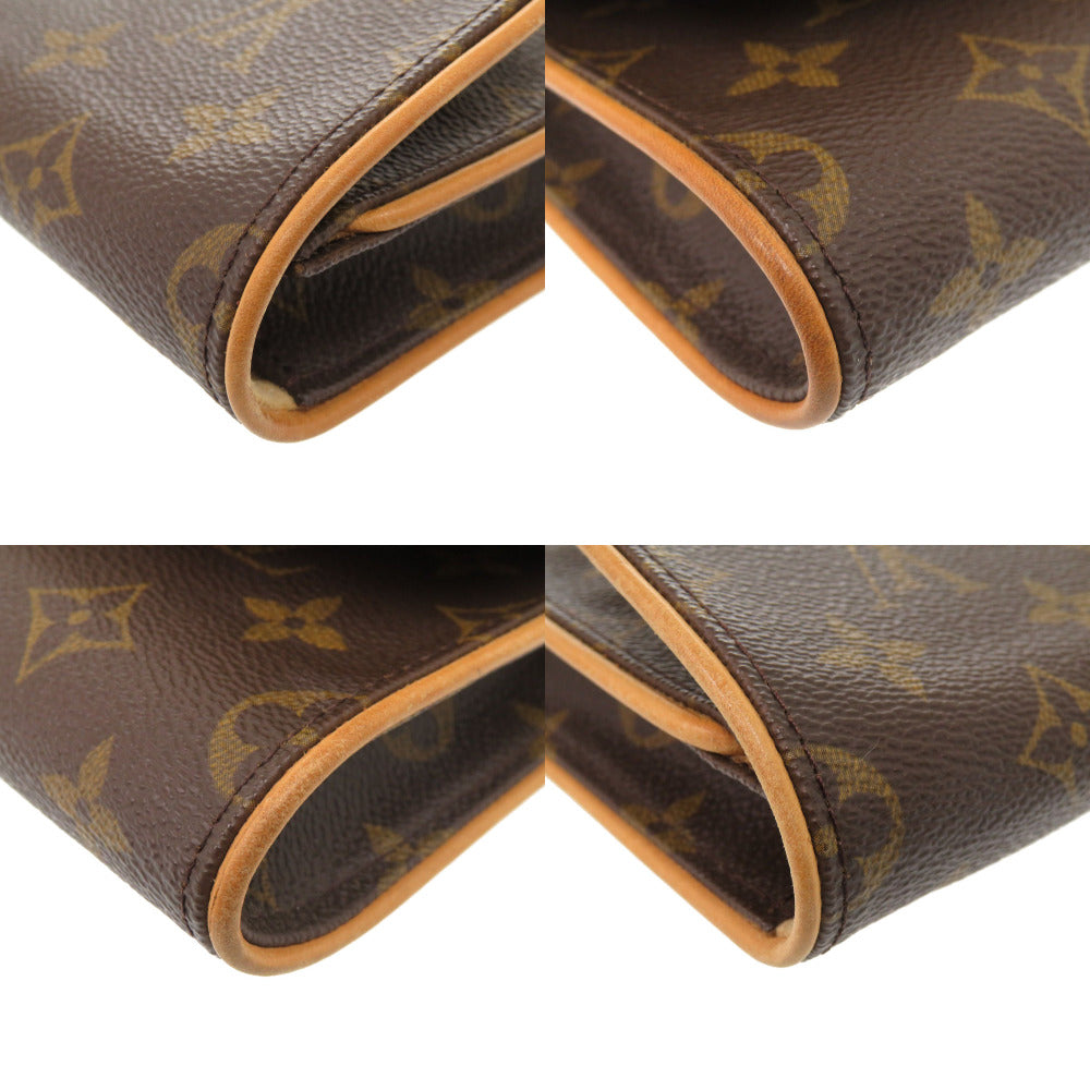 LOUIS VUITTON Shoulder Bag M51852 Monogram canvas Brown Monogram Pochette Twin GM