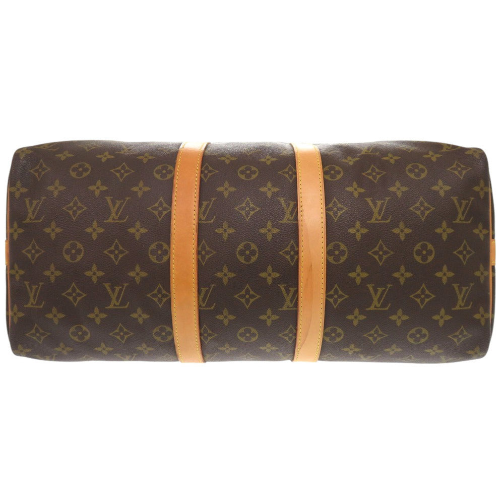 LOUIS VUITTON Boston Duffel bag M41418 Monogram canvas Brown Monogram Keepall bandouliere45 mens