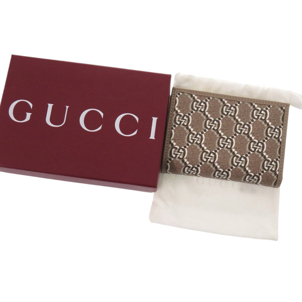 GUCCI Bifold Wallet 795060 leather Brown GG Shadow Medium Wallet