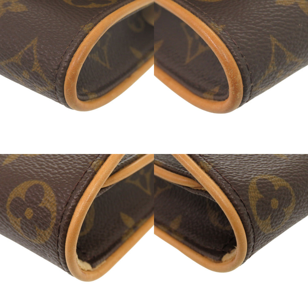 LOUIS VUITTON Shoulder Bag M51854 Monogram canvas Brown Monogram Pochette Twin PM Women
