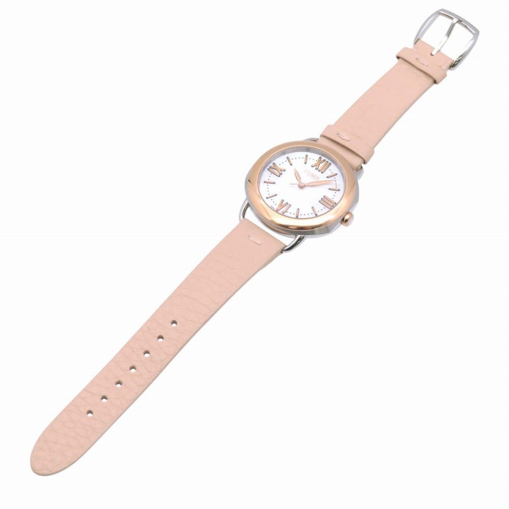 FENDI Watches Quartz 80200M Stainless Steel , Leather White shell Celeria White shell dial